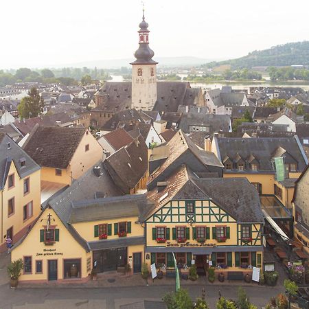 Weinhotel Des Riesling Zum Gruenen Kranz Rüdesheim am Rhein Exterior foto