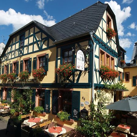 Weinhotel Des Riesling Zum Gruenen Kranz Rüdesheim am Rhein Exterior foto